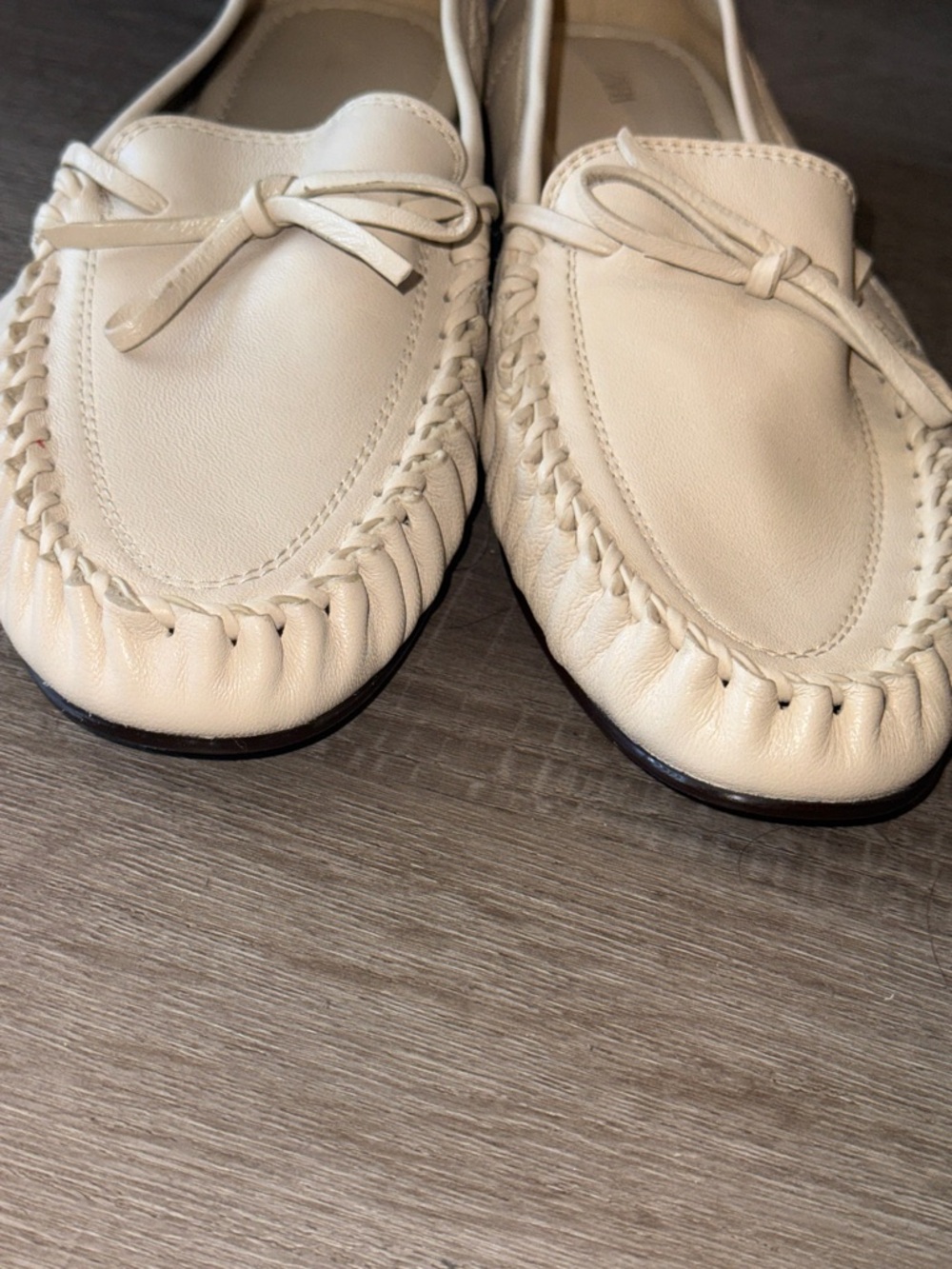 Zara Gathered Soft Leather Loafers (NWT) - Picture 12 of 15